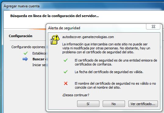 Certificado de seguridad