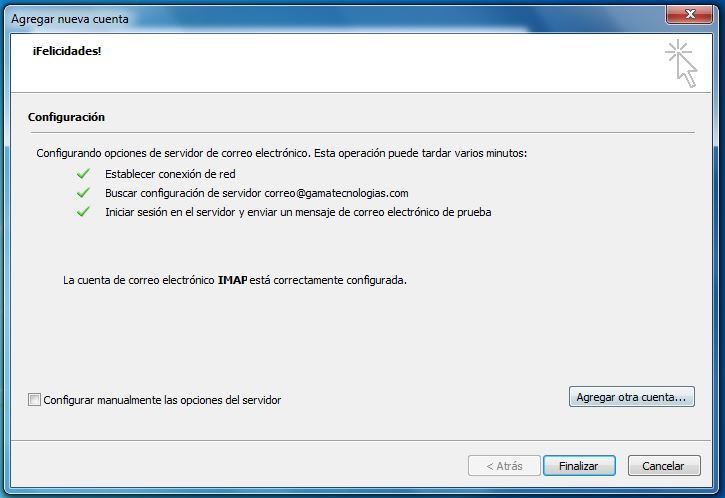 Termina de autoconfigurar