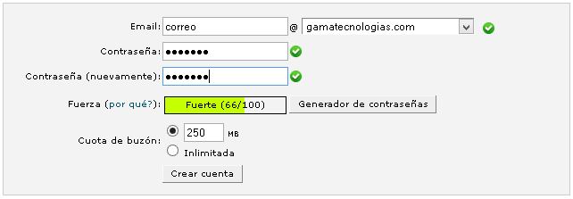 Agregar correo nuevo