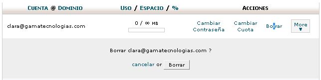 Eliminar un correo
